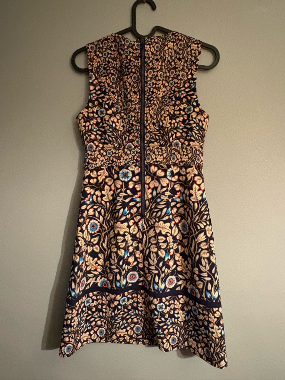 🌻3 for $20🌻 Maeve Anthropologie Navy Floral Print Sleeveless Dress - Picture 2 of 7